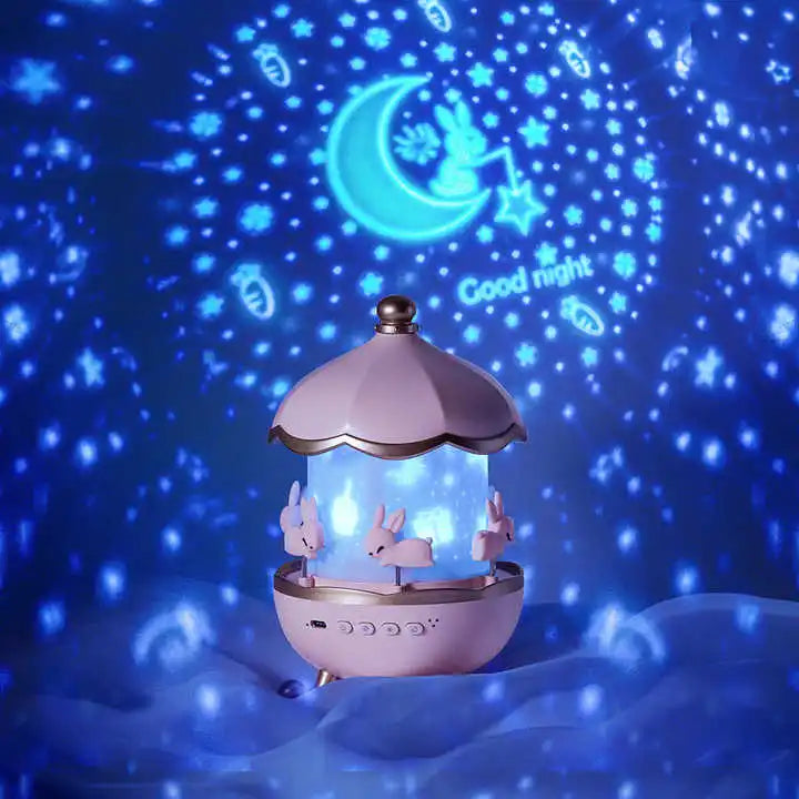 Projector Night Light with Speaker for Kids Room Decor 12 Films Kawaii Ocean Projection Nightlights For Baby Bedroom Gifts