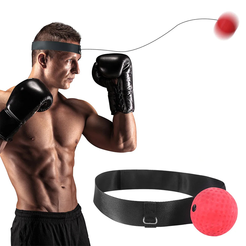 Boxing Speed Ball Reaction Ball Magic Ball Head-mounted Decompression Venting Fighting Reaction Training Fitness Boxing Speed