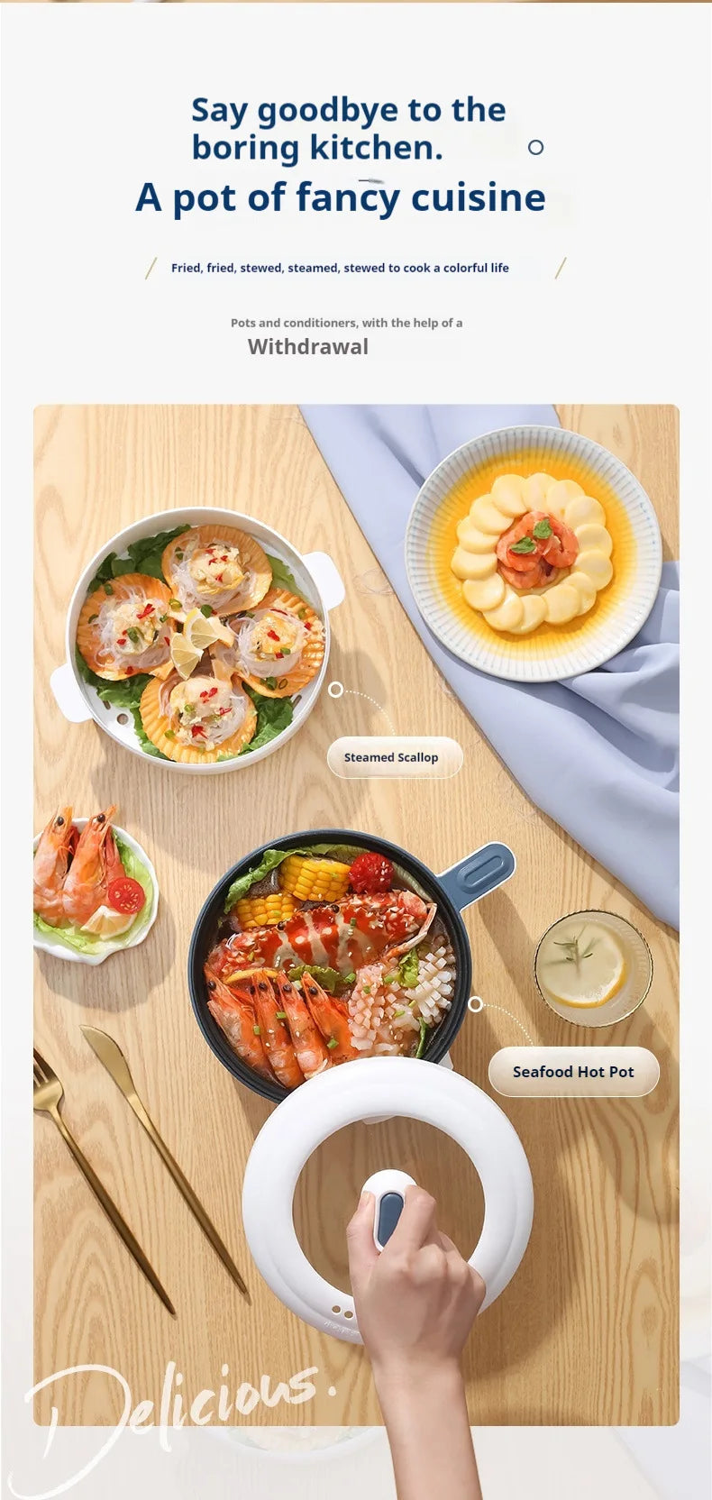 Mini Electric Rice Cooker Single Double Layer  Intelligent Automatic Home Kitchen Cooker 1-2 People MultiCooker Steamed Rice Pot