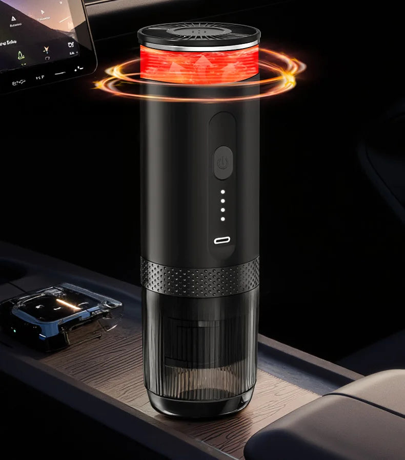 2-in-1 Wireless Electric Espresso Coffee Machine for Car & Home Camping Portable Coffee MakerCapsule Powder Travel Coffee Maker