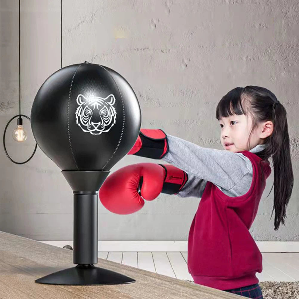 Boxing Bag Heavy Duty Stress Relief Desk Boxing Punch Ball Free Standing Stress Buster Funny Toys for Kids Coworkers and Friends