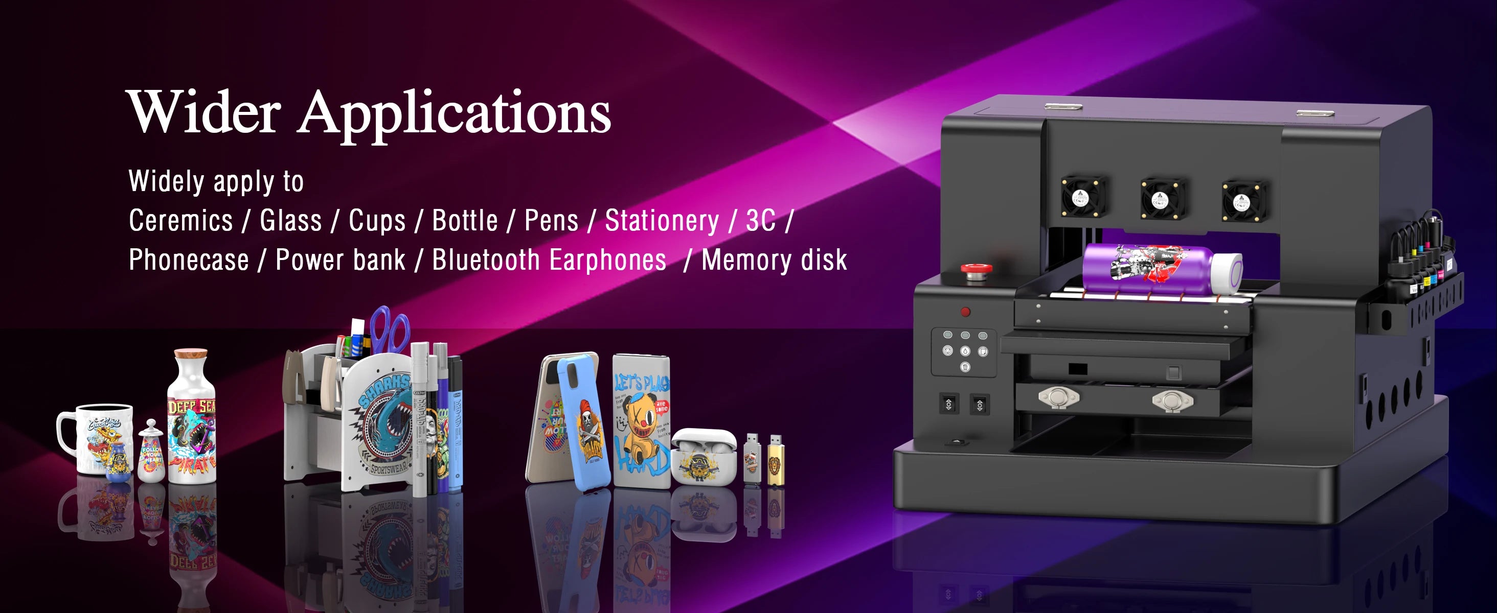 A3 UV Printer L805 UV Flatbed Printing Machine A3 UV DTF Sticker Printer For Bottle Wood Pen Metal A4 UV Sticker Printer