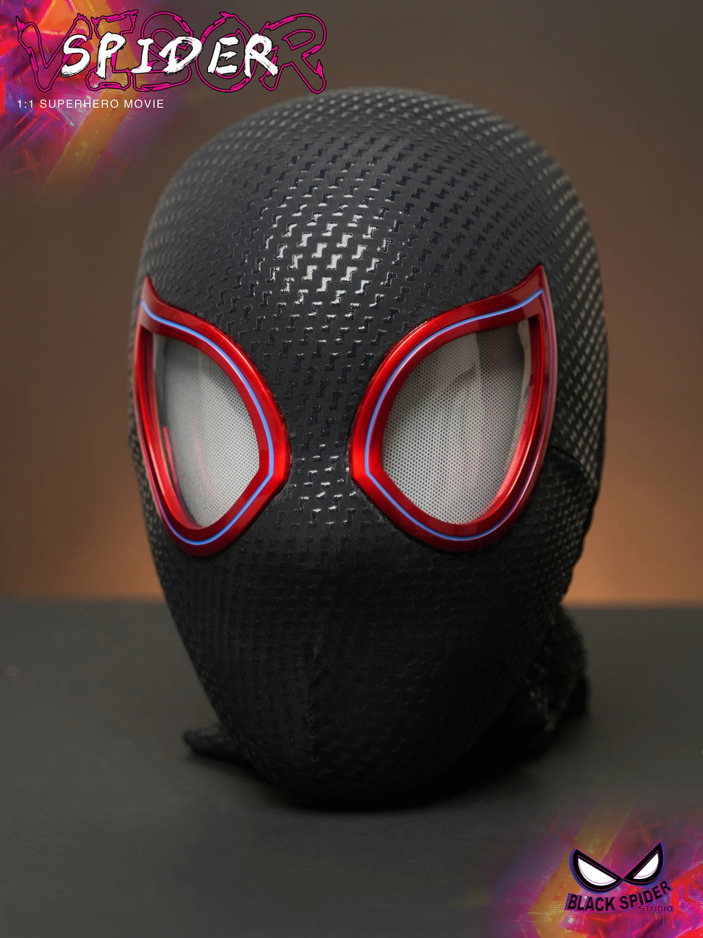 Marvel Mascara Miles Spiderman Headgear Cosplay Moving Eyes Electronic Mask Spider Man 1:1 Remote Control Toys For Adults Gift