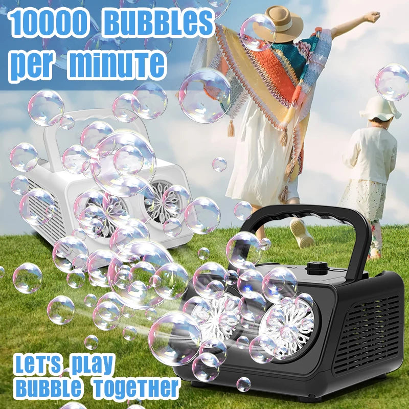 Handheld automatic bubble machine, children's portable bubble machine outdoor wedding game bubble water without battery