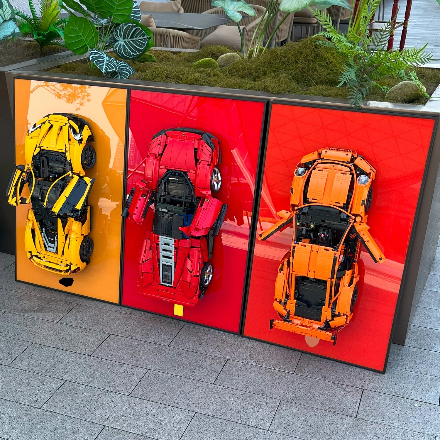 Wall Mount Display for LEGO 42171 Mercedes-AMG F1 W14 E 42207 Ferrari SF-24 F1 42206 Red Bull Racing RB20 F1--Display Wall only