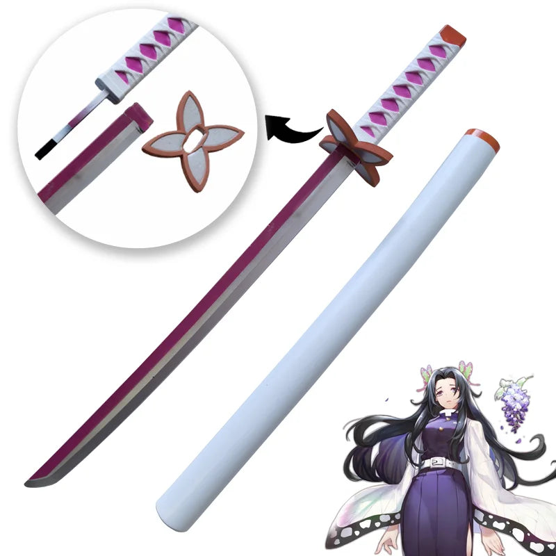 Demon Slayer Katana Original Assembled Anime Sword Cosplay Props Orange  Tomioka Giyuu Kamado Tanjirou  Swords 72cm