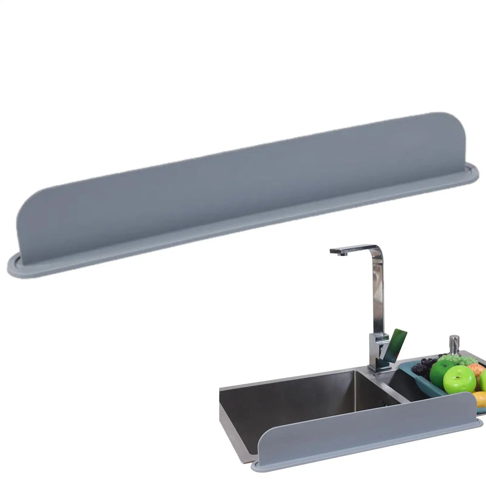 Faucet Splash Guard Silicone Water Splash Guard 20.47 Inches Splashproof Board Sink Protector Waterproof for Washing Daily Use