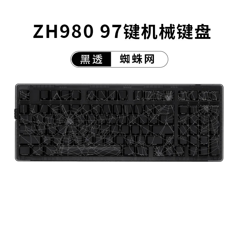 ZORNHER Zuohe ZH980 Mechanical Keyboard Custom RGB Gasket 3mode Hot Swap bluetooth wireless keyboard Desk gaming accessories