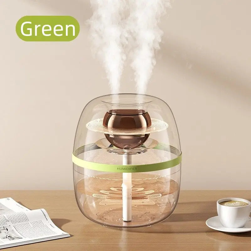 MSS 2-in-1 Air Purifier Cool Mist Humidifier - Double Nozzle & Night Light, Ideal for Bedroom, Living Room & Office Desktop