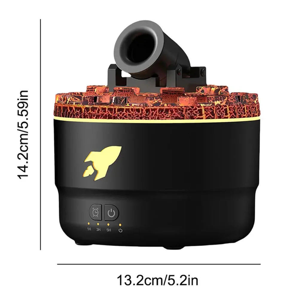 Volcanic Crack Light  Aromatherapy Humidifier Jellyfish Spray Air Humidifier 7 Colors Gradient Night Light Bedroom Diffuser