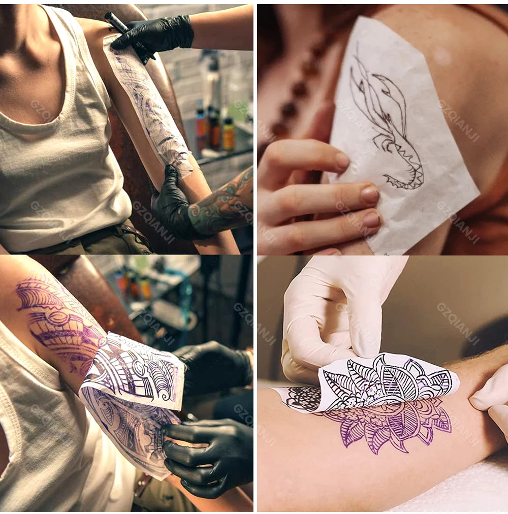 Mini Tattoo Stencil Printer AIMO MR3 80mm Wireless Thermal Tattoo Maker & 3inch Transfer Paper Fucos on Small Tattoo Pattern