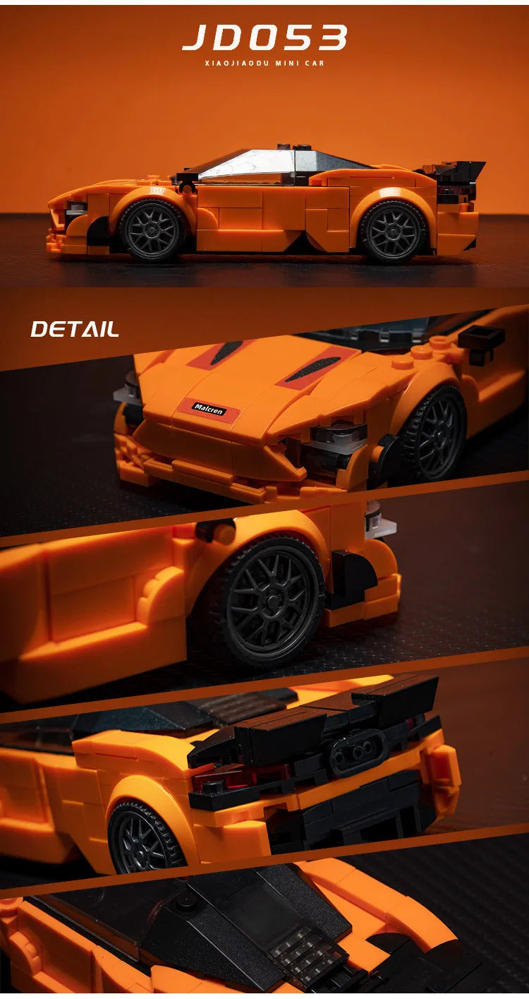 11 Types Speed Champions Car Hypercar Building Blocks MOC Construction Bricks Famous Sport Vehicle Toys Gift For Children Kids