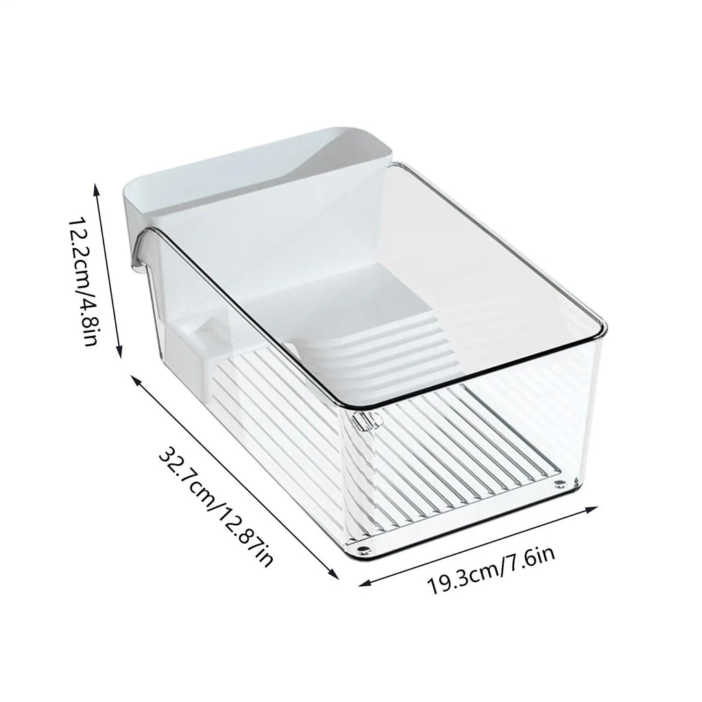 Turtle Tank with Basking Area Transparent Reptile Terrarium Habitat for Pet Turtles Hermit Crabs Tortoise Aquatic Amphibians