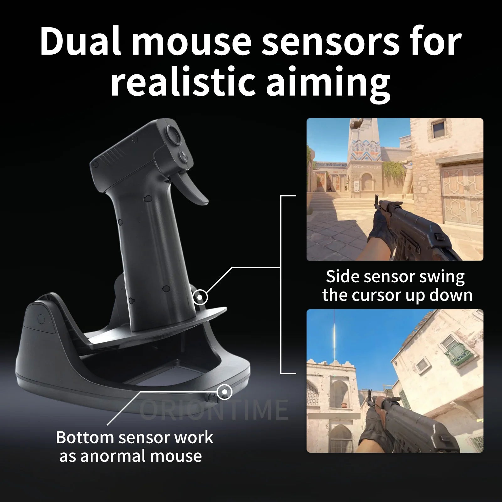 Game Mouse L24 L25A Gun Mouse OrionTime FPS Game Pistol Handle Grip Wired Peripherals Pc Custom Gamer Accessories Gaming Mice