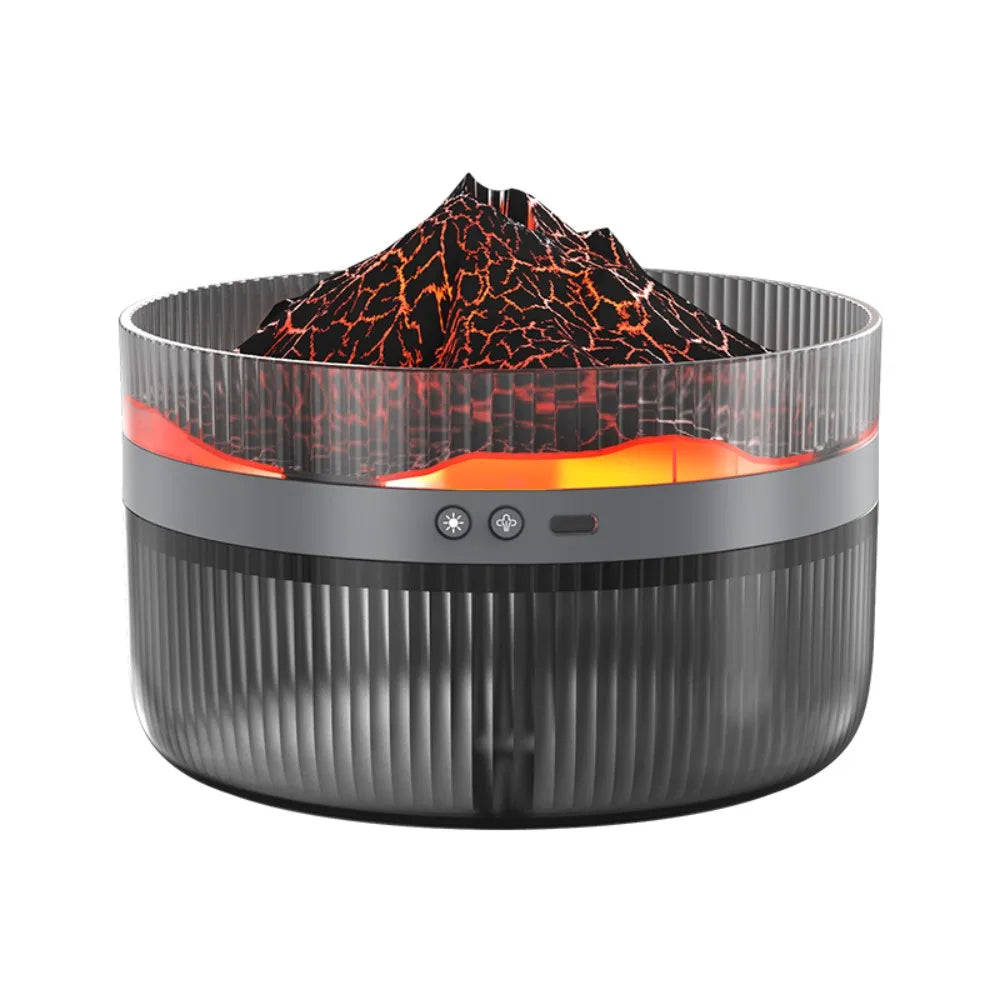Volcano Air Humidifier Snow Mountain Essential Oils Diffuser Large Capacity Water Tank USB Aroma Diffuser Colorful Night Lights