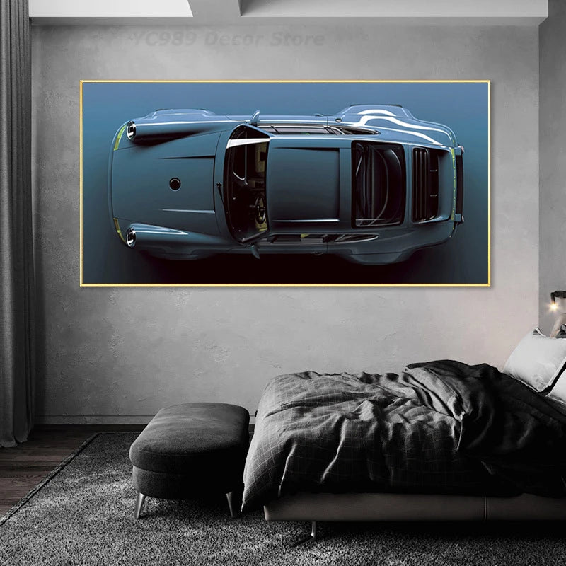 Modern Luxury Sports Car Posters And Prints, Large Size Racing Canvas Painting, Supercar Wall Art For Office Room, Home Decor
