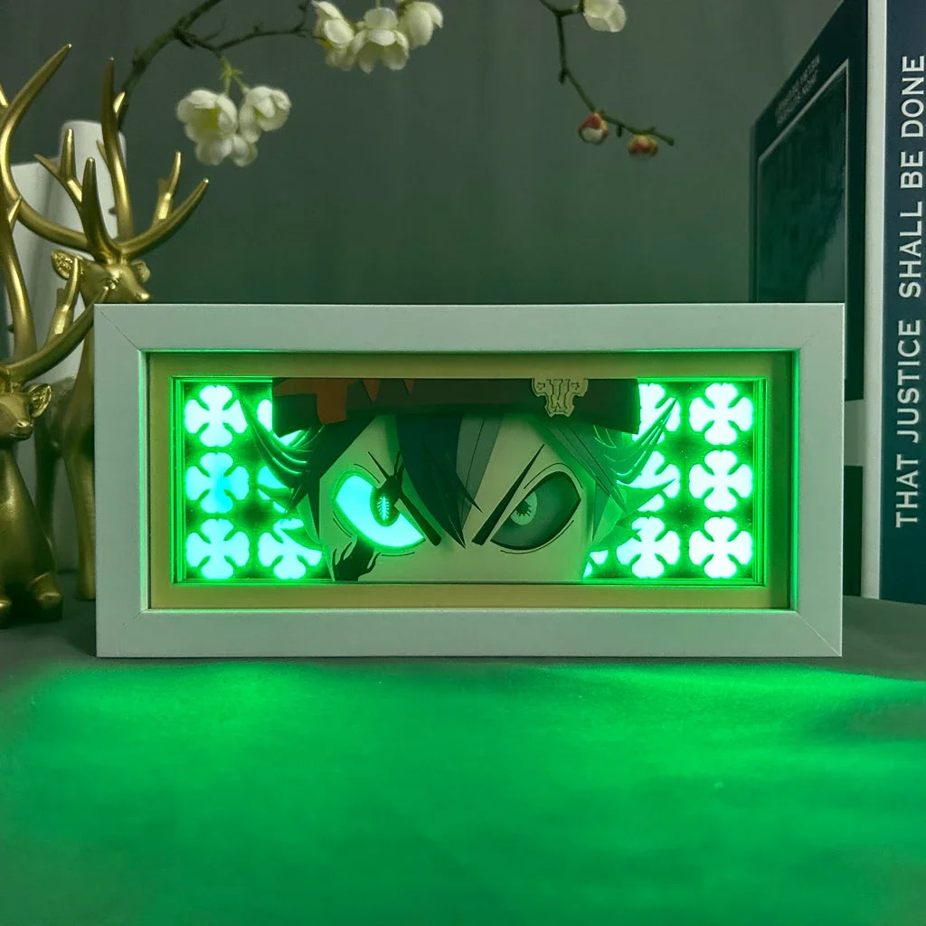 Led Anime Light Box For Bedroom Decoration Paper cut Shadow Box Birthday Gift Bedside Night Lamp