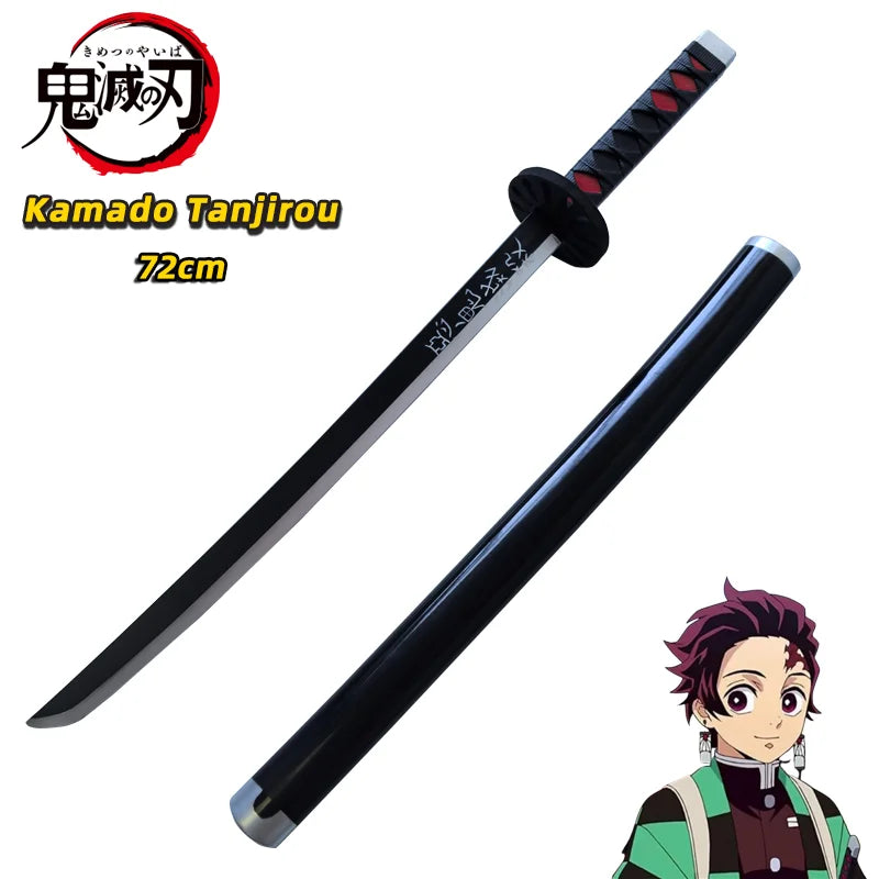 Demon Slayer Katana Original Assembled Anime Sword Cosplay Props Orange  Tomioka Giyuu Kamado Tanjirou  Swords 72cm