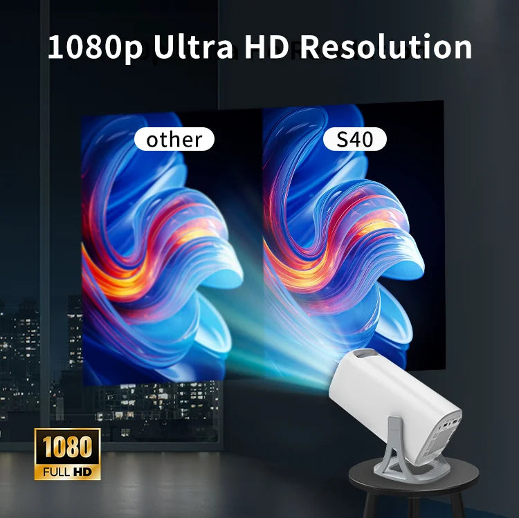 3000+Games Projectors 4K HD wifi 6 BT5.4 Android 11 64G home theaters sound Low noise Dual gamepads Outdoor Projetor