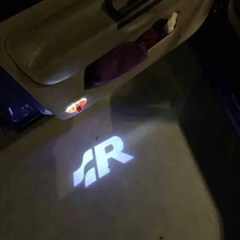 Hot Sale Accessories LED Car Door Logo Projector Lights for VW Golf 5/6/7, R/GTI/GTD/GTE, Touareg, CC, Passat (B6 - B9), C6-C8