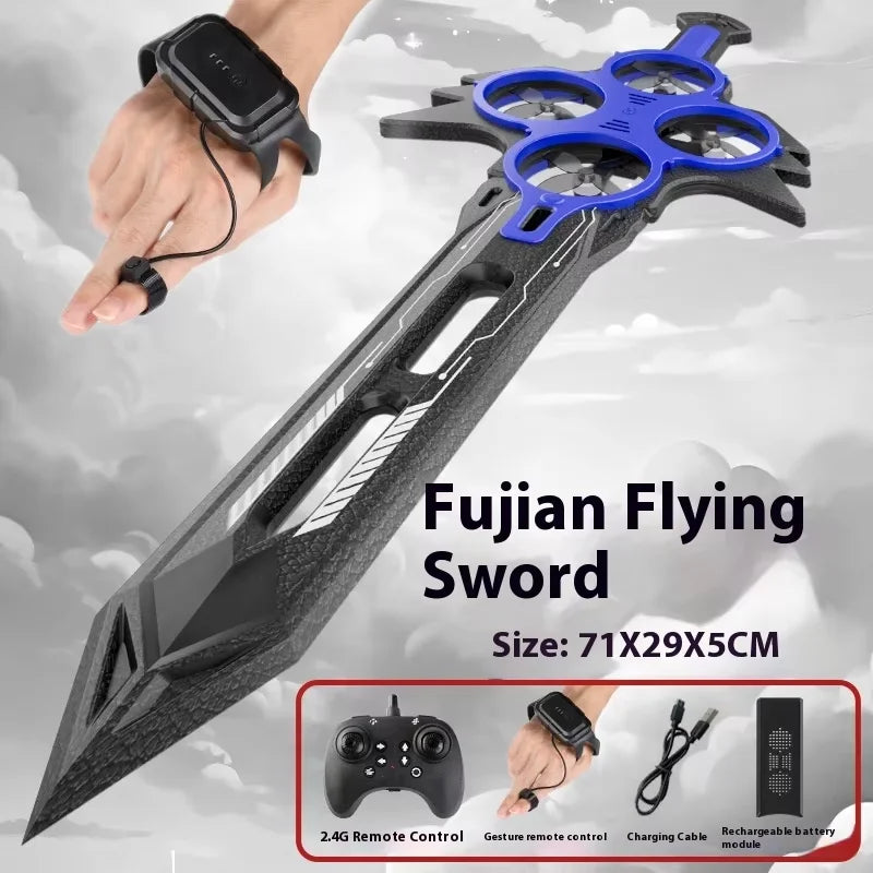 Hand-Gesture Controlled Flying Sword Toy Drone Sword Shaped Remote Control Rc Airplane For Kids Adults 360° Flip Durable Boy toy