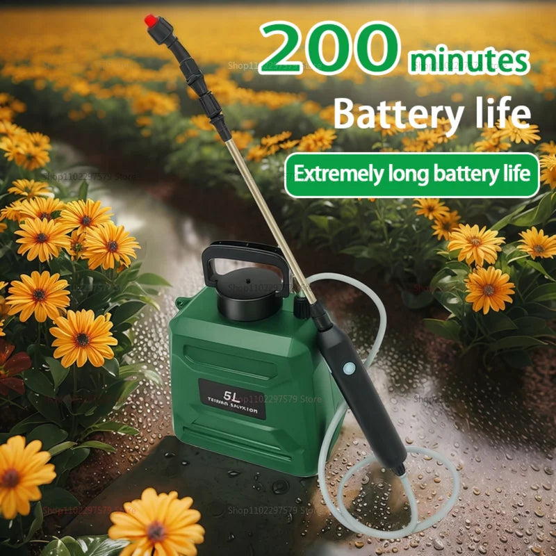 5L High Pressure Backpack Sprayer Electric Disinfection Pesticide Pump for Agriculture Lawn Garden Spray Ulv Ulv Spray