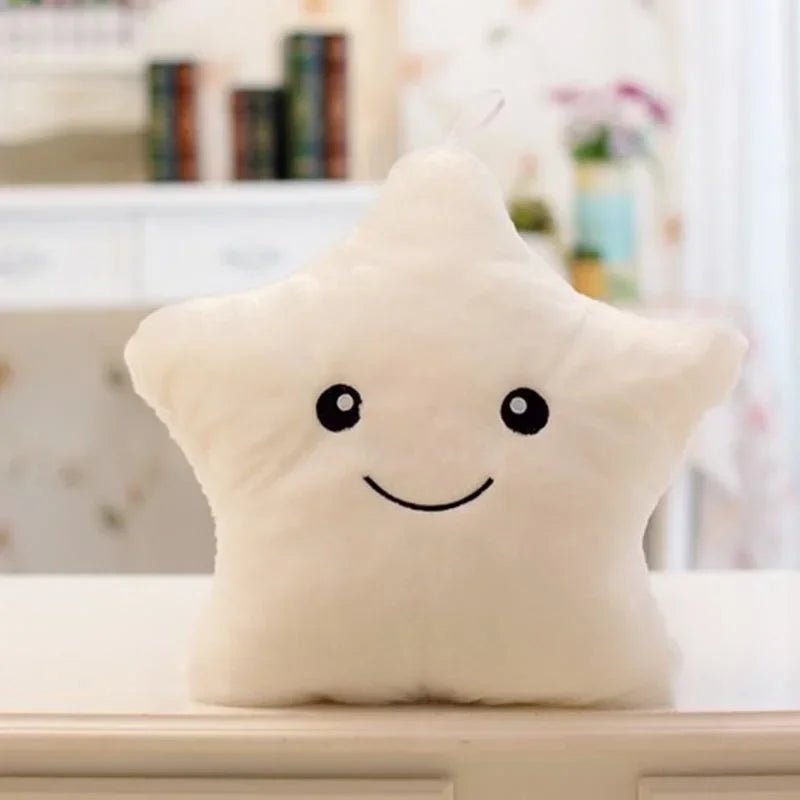 Cute Led Light Plush Toy Star Pillow Luminous Star Throw Pillow With Colorful Light Kids Toy Home Decor Birthday Christmas Gift