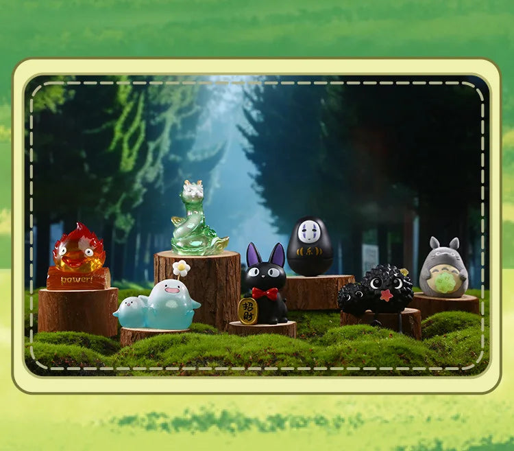 Hayao Miyazaki Fantasy Journey Blind Box Night Light Anime Movie Ornament Decoration Gift Toy Surprise Mystery Box