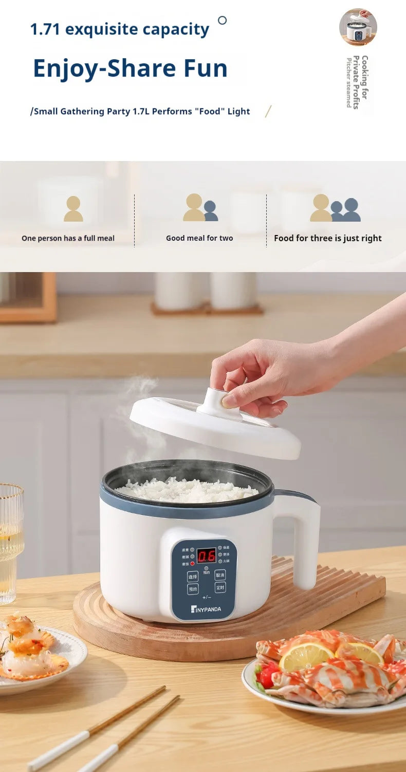 Mini Electric Rice Cooker Single Double Layer  Intelligent Automatic Home Kitchen Cooker 1-2 People MultiCooker Steamed Rice Pot
