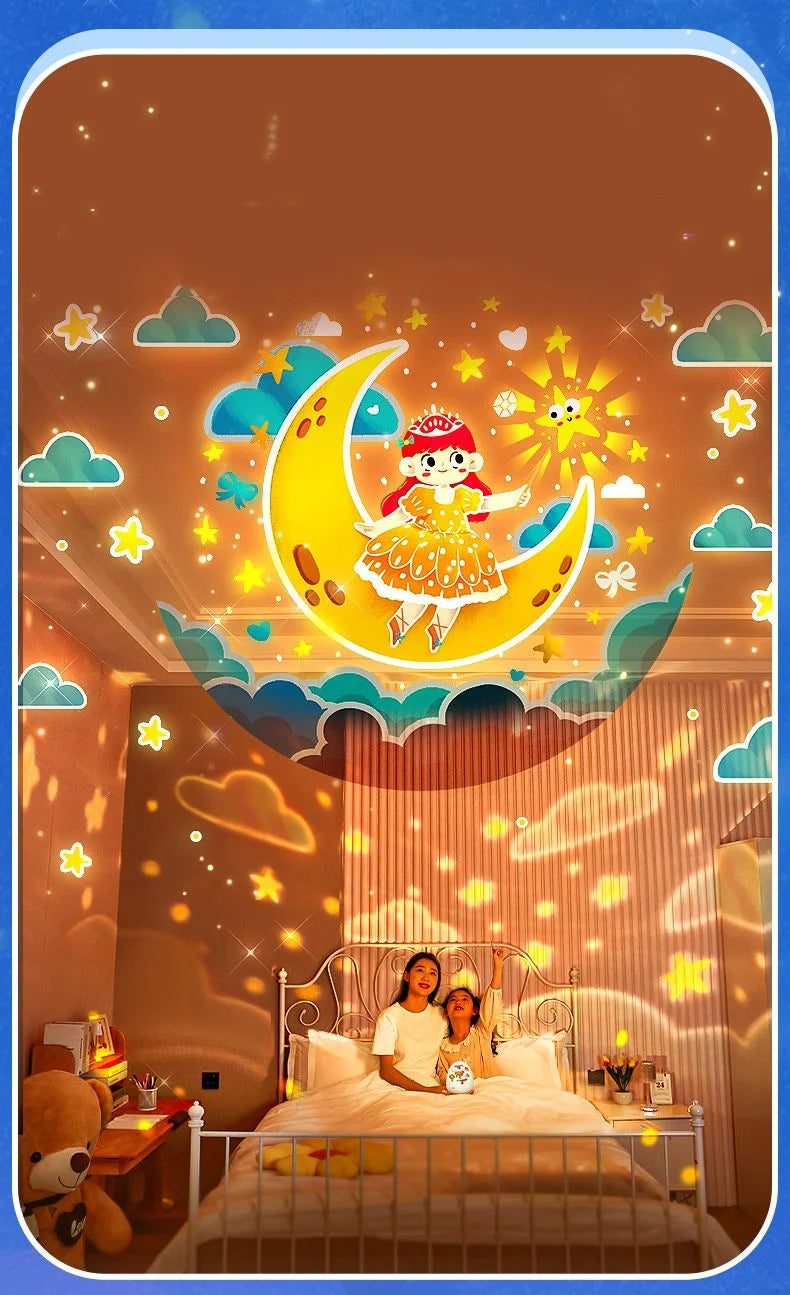 Dinosaur Egg Night Light Projector for Kids Rotating Star Projector with Soothing Music Box & 21 Films, USB Baby Nightlight Gift