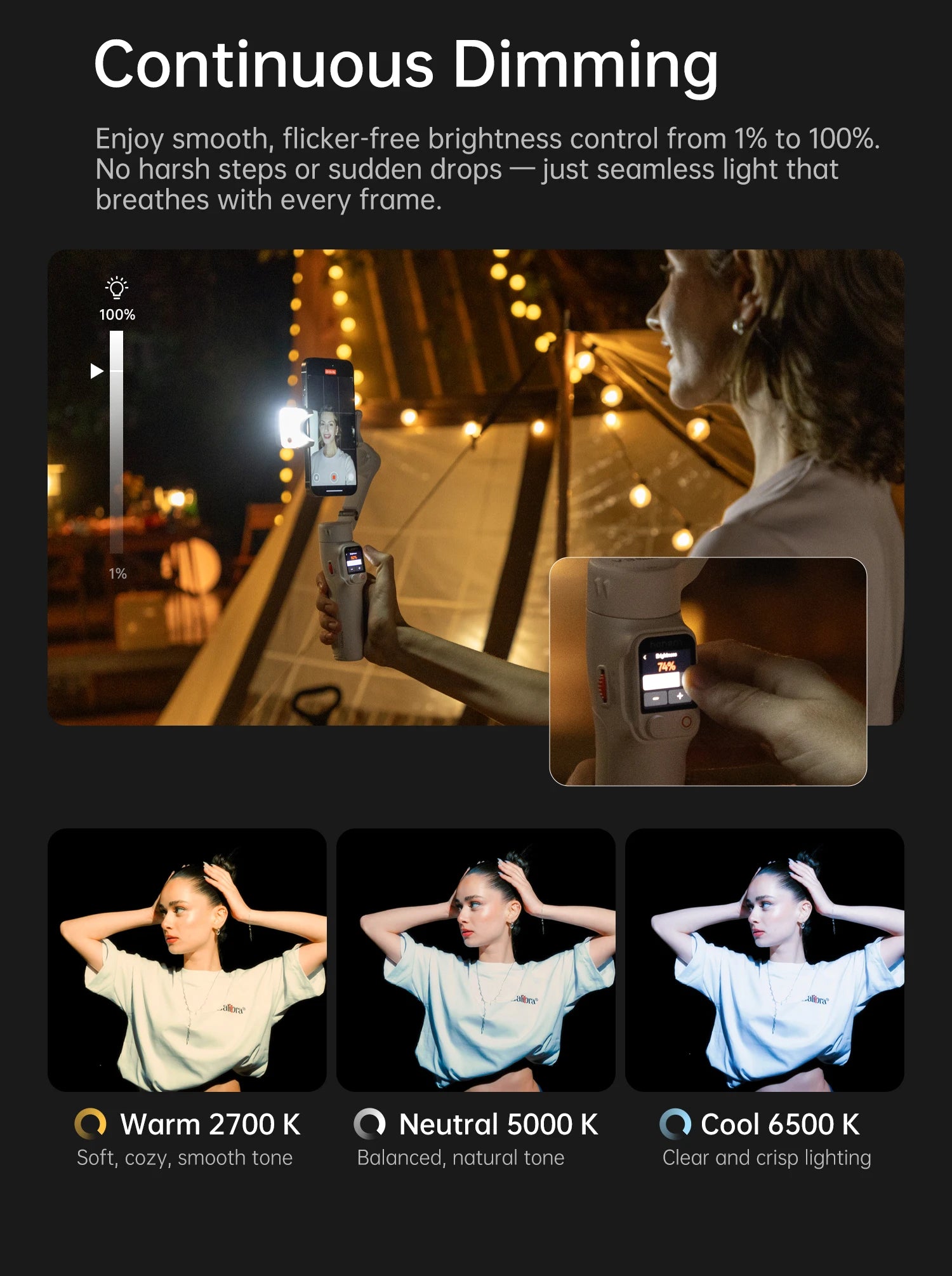 Hohem iSteady V3 Ultra Gimbal Stabilizer for iPhone with AI Auto Tracking Detachable Touchscreen Remote Phone Gimbal