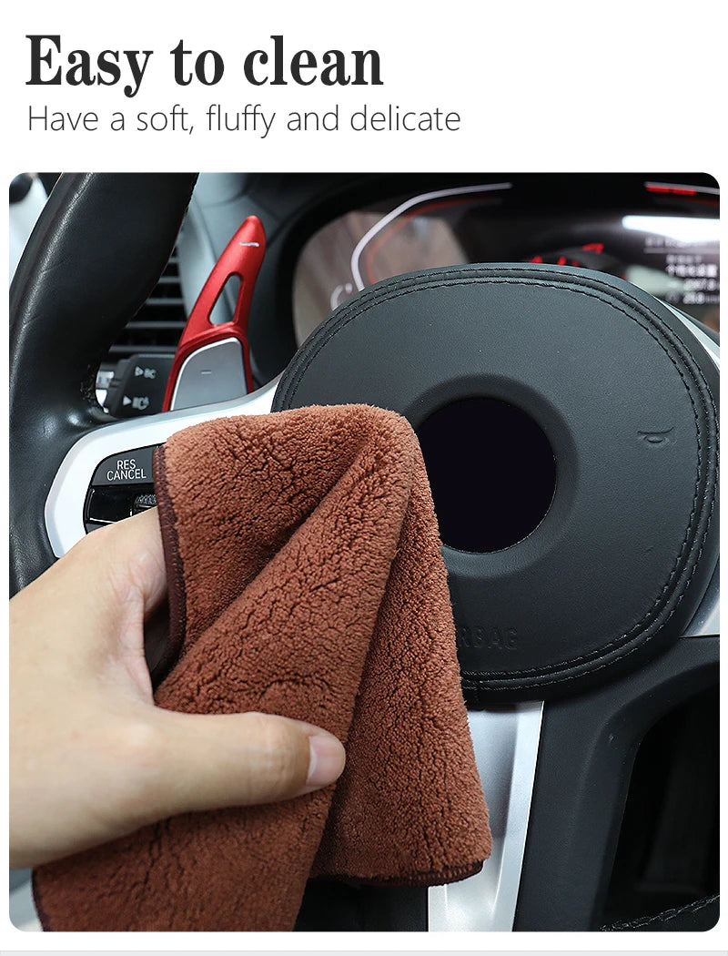 Microfiber Towel Car Cleaning Care Accessories For Audi Sline A1 A3 A4 A5 A6 A7 A8 B8 B9 B6 C6 Q2 Q3 Q5 Q7 Q8 TT S3 S4 S7 S8 RS5