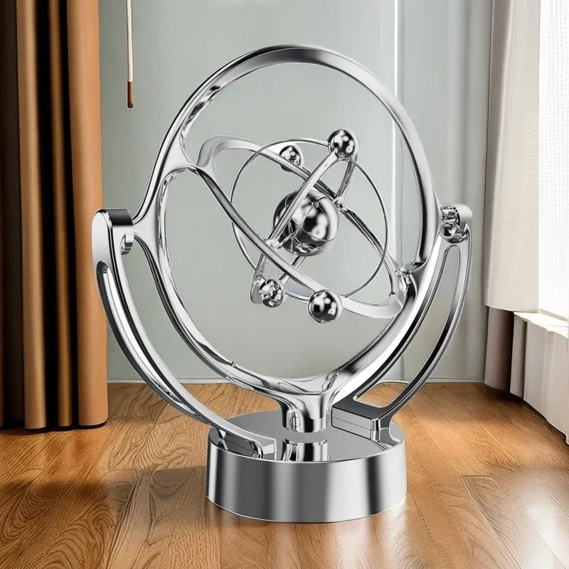 Rotating Magnetic Wobbler Earth Perpetual Motion Desktop Model Celestial Orbit USB Decor Ornament Unique Planetarium Track Gift