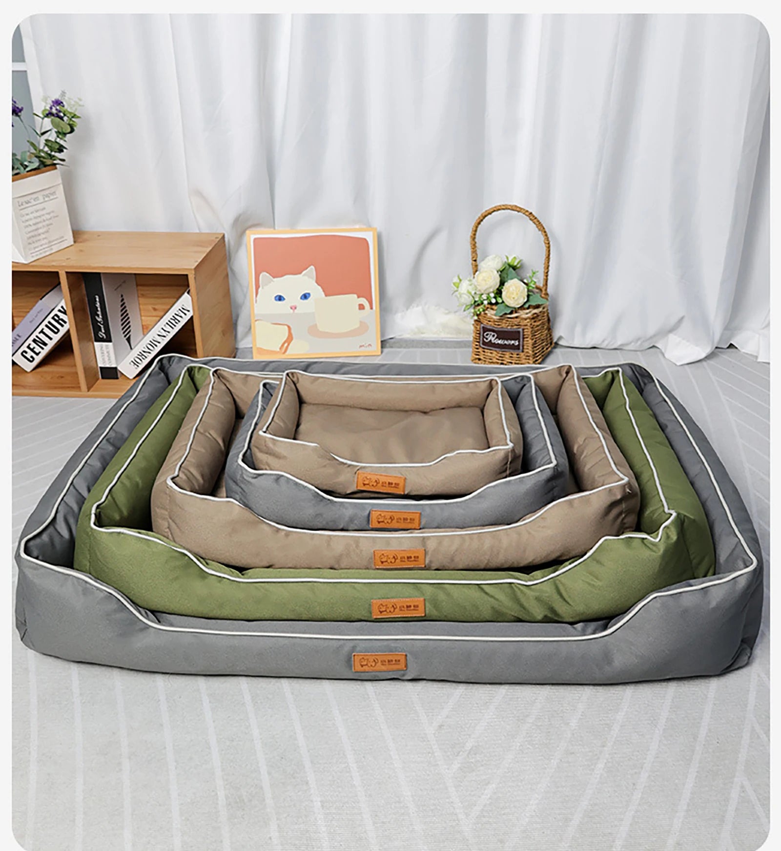 Removable Waterproof Dog Bed Upgrade 900D Oxford More Waterproof More Bite-resistant Dogs Beds for All Seasons Dog Accessories