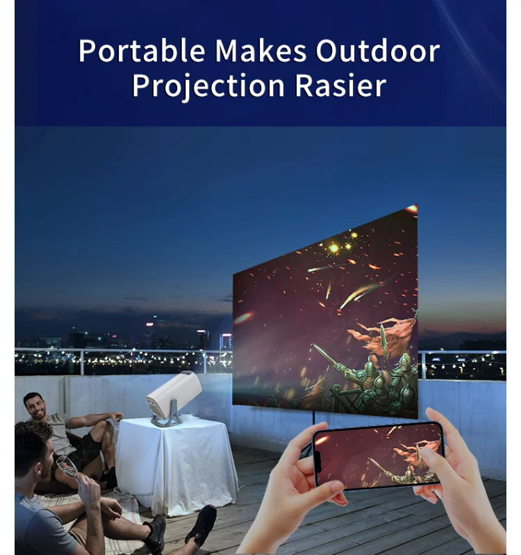 3000+Games Projectors 4K HD wifi 6 BT5.4 Android 11 64G home theaters sound Low noise Dual gamepads Outdoor Projetor