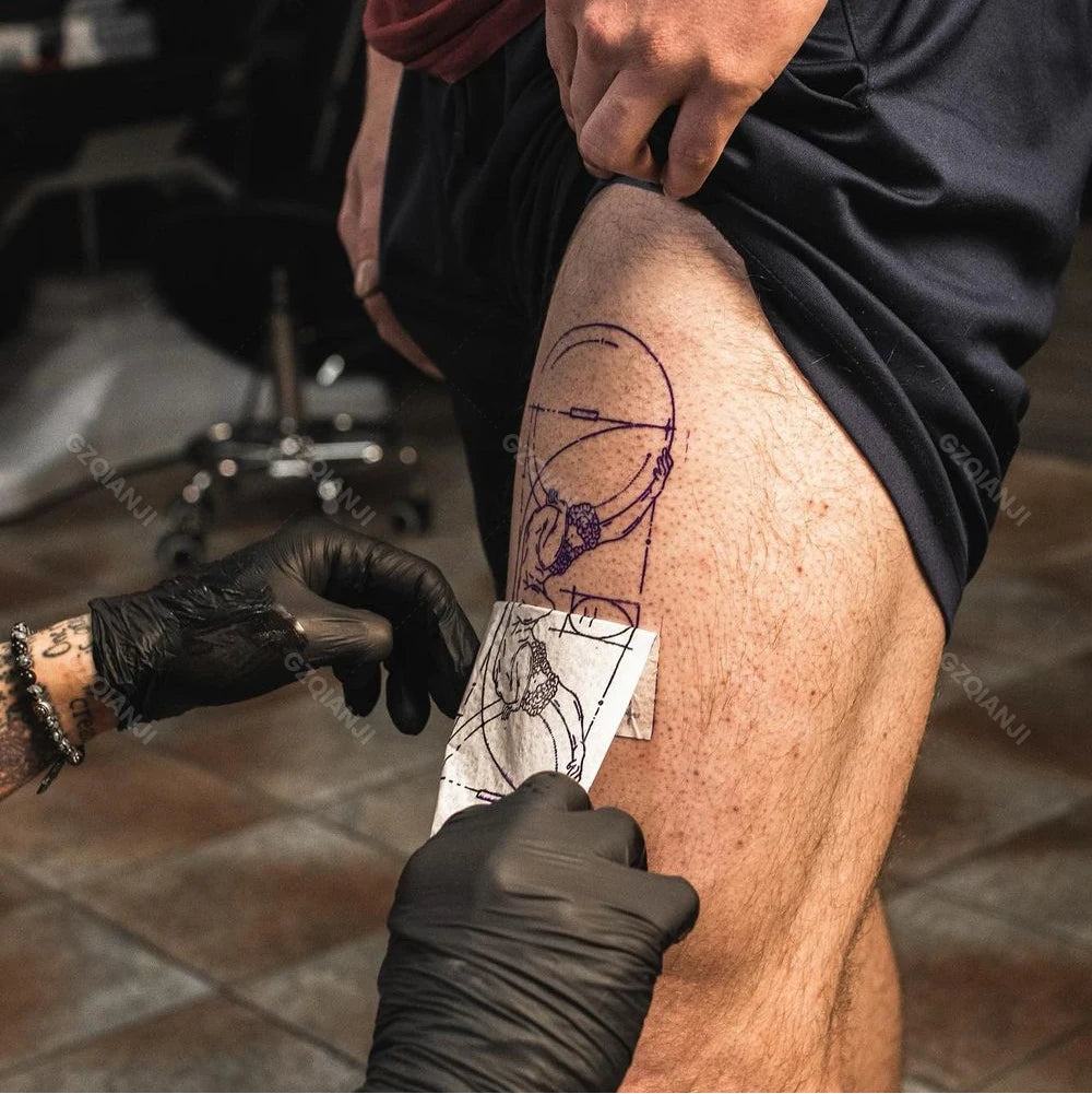 Mini Tattoo Stencil Printer AIMO MR3 80mm Wireless Thermal Tattoo Maker & 3inch Transfer Paper Fucos on Small Tattoo Pattern