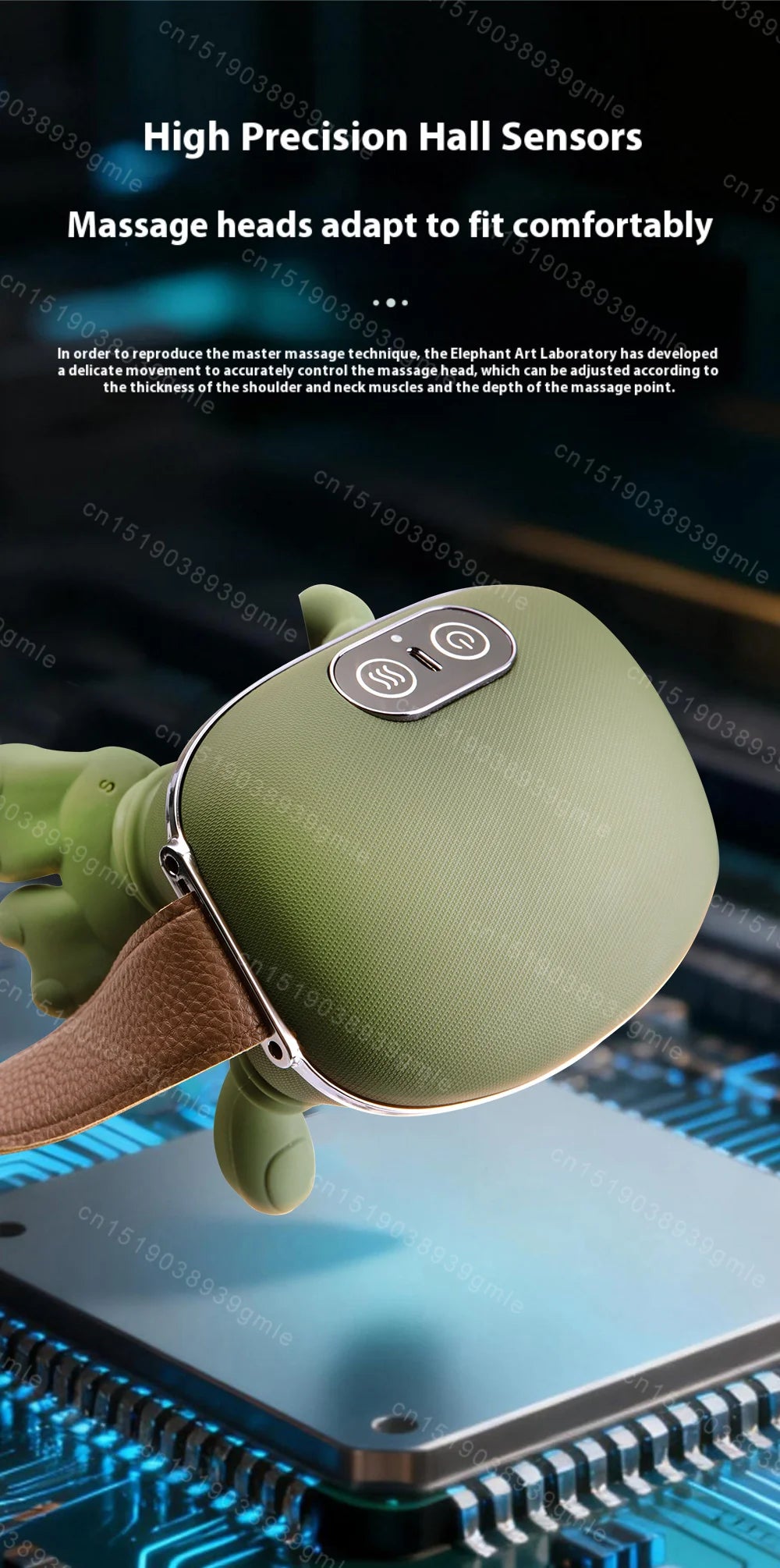 Bionic Neck Shoulder Massager Heated Back Massagers Electric Kneading Muscles Massage Pillow Neck Waist Leg Body ﻿3-Level Modes