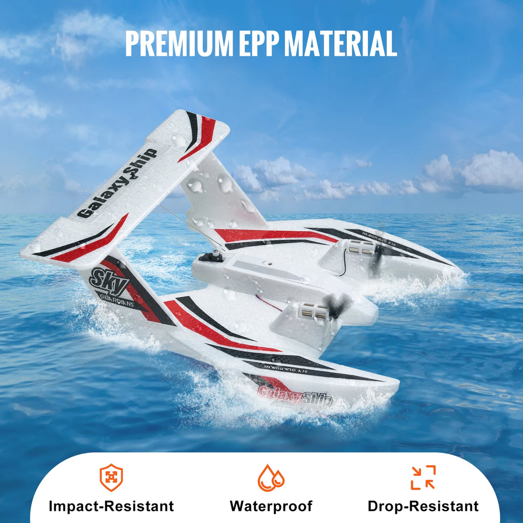 SucceBuy EPP Foam RC Plane 2.4G 3CH  Radio Control Aircraft Sea And Air RC Glider Water Land Flying Airplane Toys Gift For Boys