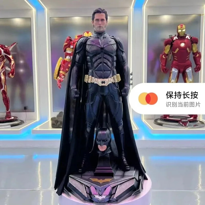 68cm Oversized Dark Knight Batman 1/3 Bell Edition Batman Statue Model Handmade Collection Gift Living Room High-Grade Ornaments