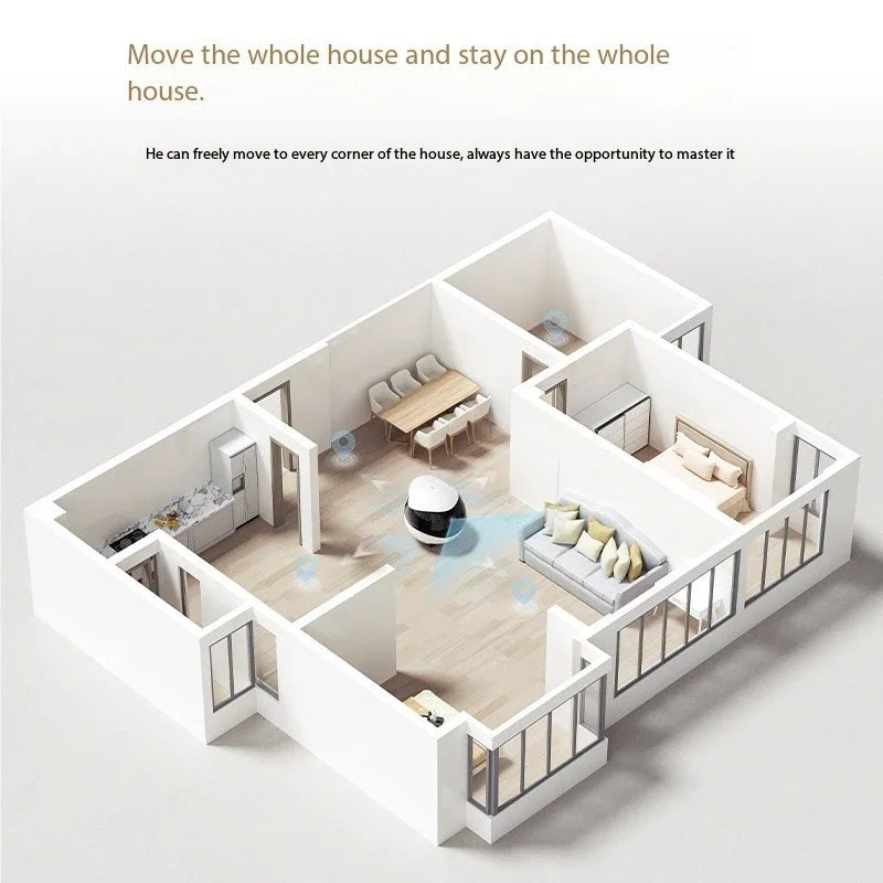 Enabot EBO AIR 2 Companion Robot 2K Home Security Pet Camera Night Vison Wireless APP Remote Control for Dog Cat Baby App Contro