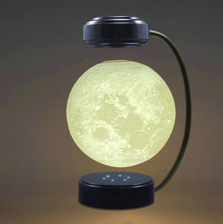 Magnetic Levitation Moon Lamp 3D Creative Suspended Moon Lamp Home Creative Suspended Ornaments
