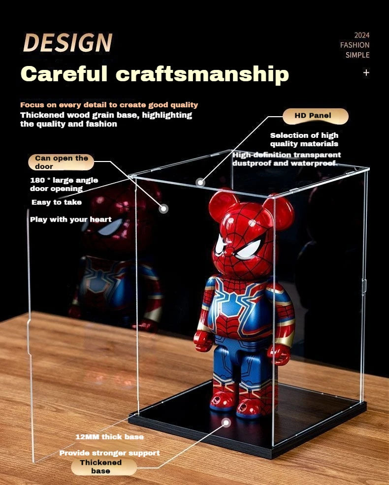 Animation Around The Hand-Held Special Display Box High-Value Light Can Open The Door Hand-Held Doll Toy Display Box Storage Box