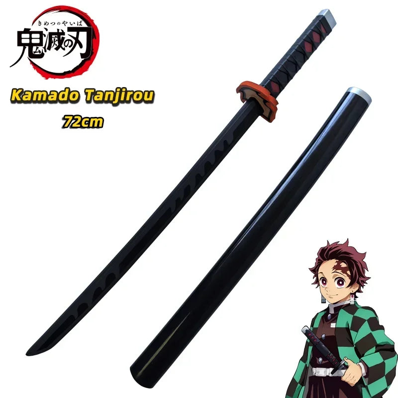 Demon Slayer Katana Original Assembled Anime Sword Cosplay Props Orange  Tomioka Giyuu Kamado Tanjirou  Swords 72cm