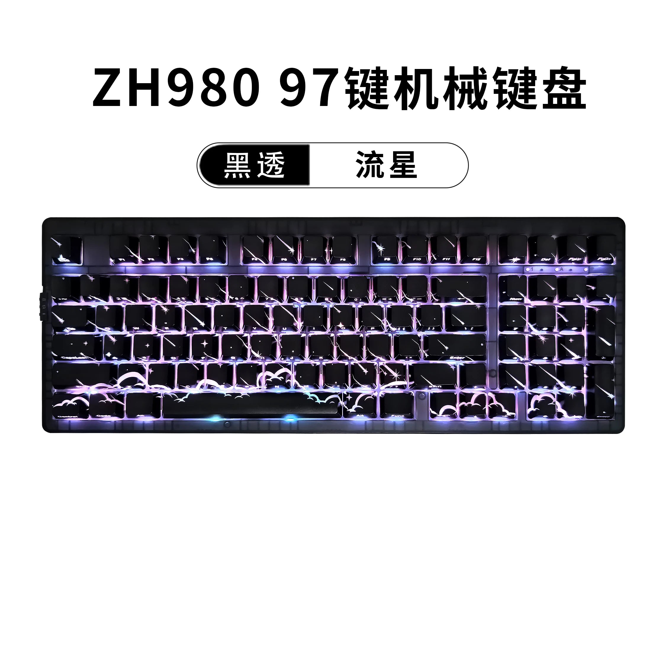 ZORNHER Zuohe ZH980 Mechanical Keyboard Custom RGB Gasket 3mode Hot Swap bluetooth wireless keyboard Desk gaming accessories