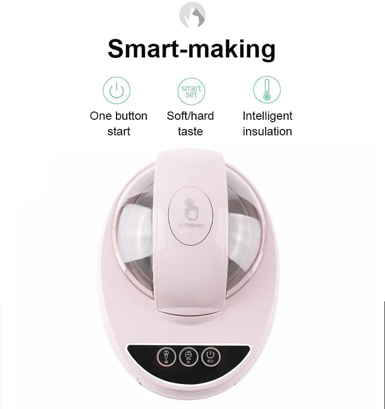 Automatic DIY Milkshake Ice Cream Maker Built-in Freezer Intelligent Soft Hard Fruit Yogurt Desstert Sorbet Gelato Machine EU US