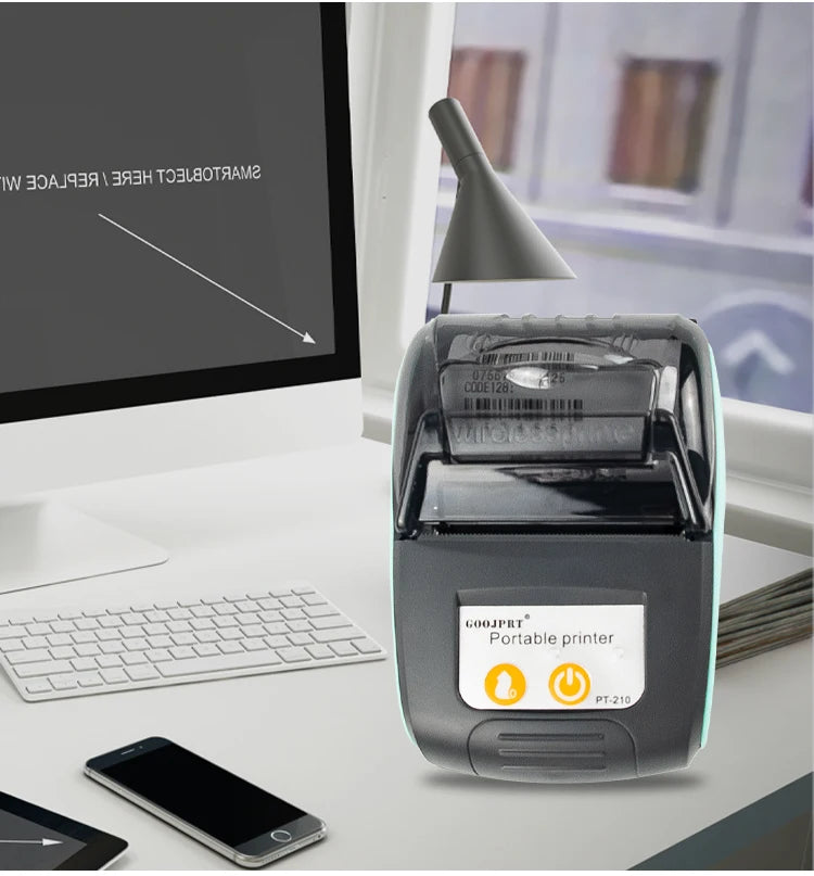 Mini Portable Thermal Receipt POS Printer Wireless Bluetooth 58mm Ticket Bill IOS Android PC Invoice Business Retail Ink-free