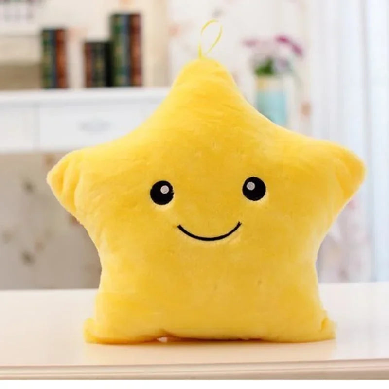 Cute Led Light Plush Toy Star Pillow Luminous Star Throw Pillow With Colorful Light Kids Toy Home Decor Birthday Christmas Gift