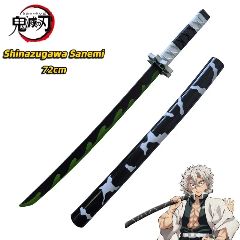 Demon Slayer Katana Original Assembled Anime Sword Cosplay Props Orange  Tomioka Giyuu Kamado Tanjirou  Swords 72cm