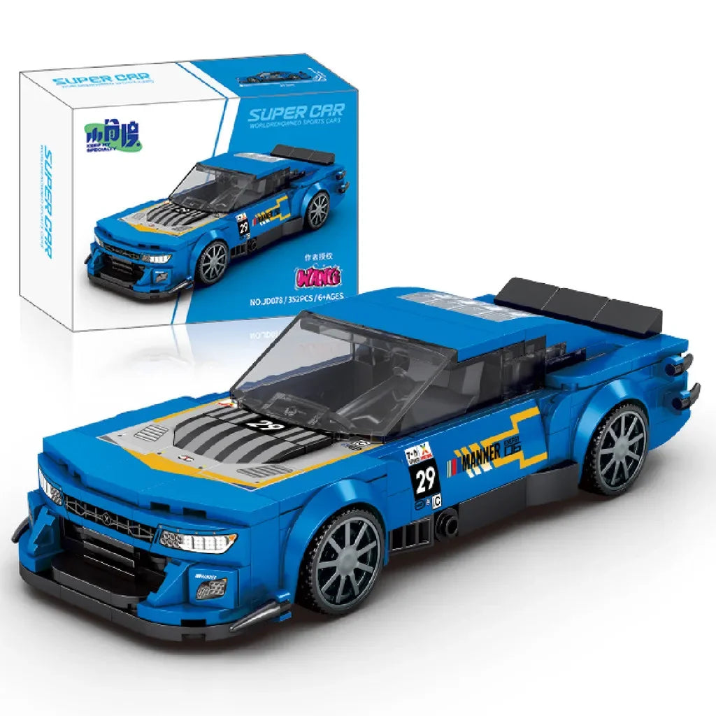 11 Types Speed Champions Car Hypercar Building Blocks MOC Construction Bricks Famous Sport Vehicle Toys Gift For Children Kids