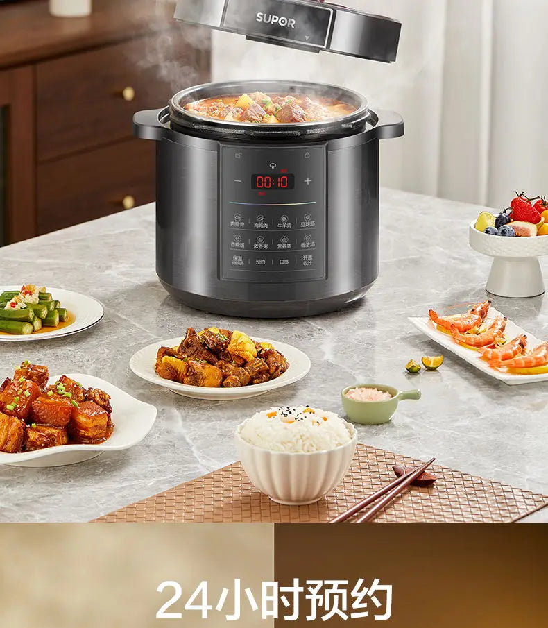 Supor electric pressure cooker pressure cooker household kitchen 6L liter  intelligent automatic rice cooker new